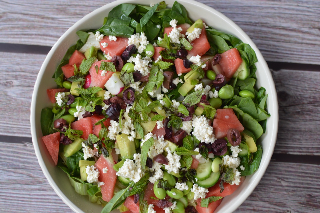 Watermelon Edamame Salad